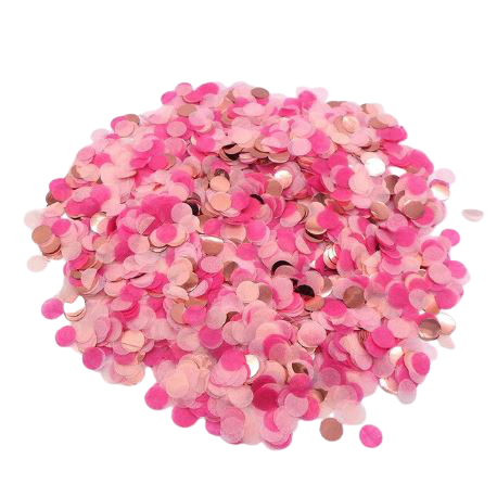 Push pop vystřelovací konfety (1 ks) - růžová