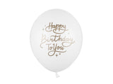Balónkový set Happy Birthday To You (5 ks) - bílá
