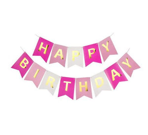 Girlanda Happy Birthday 175 cm - fialová