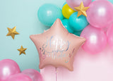 Fóliový balónek Happy Birthday (1 ks) - růžový