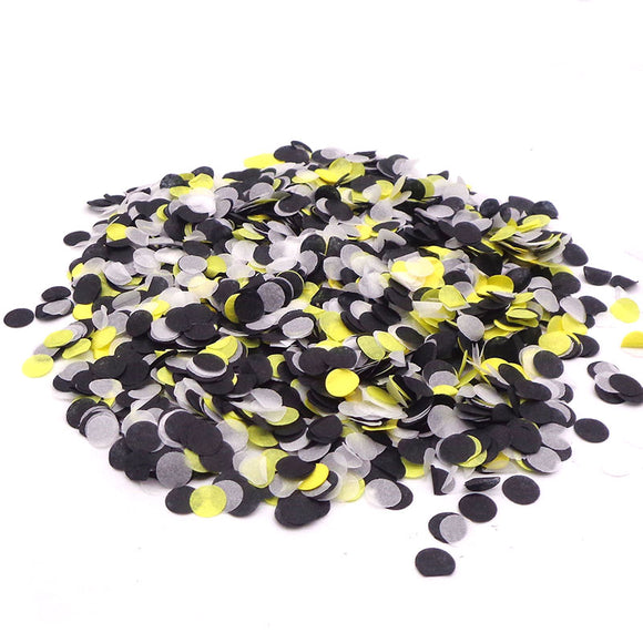 Push pop vystřelovací konfety (1 ks) - černozlatá