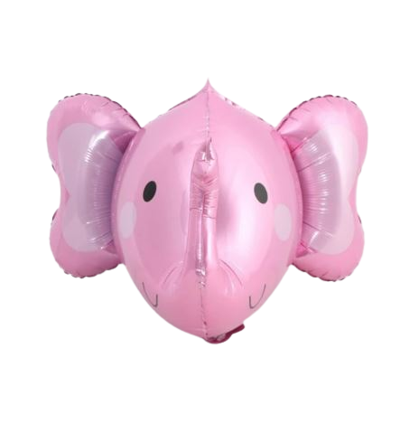 Balónek fóliový Hlava slona 3D (1ks) - růžová
